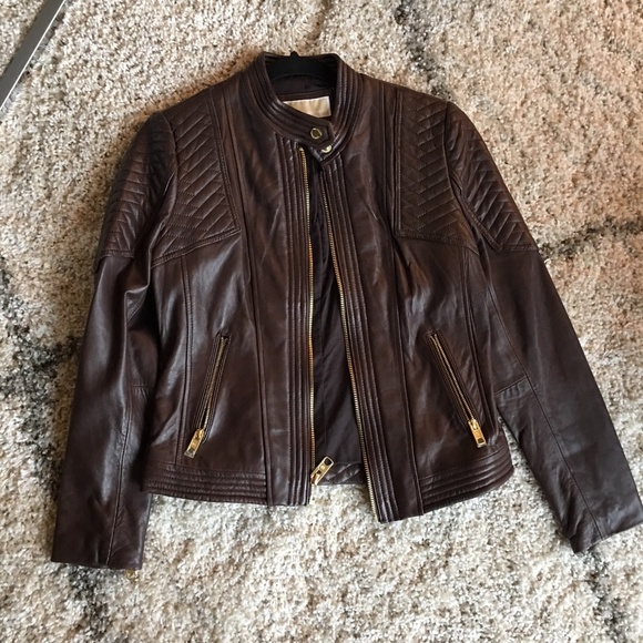 michael kors quilted leather jacket